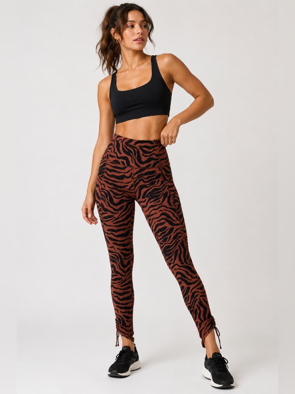 Fabletics PureLuxe Zebra Print Leggings Small High Rise Athletic